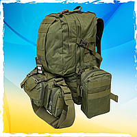 Рюкзак модульный тактический, военный, объемный. Рюкзак 55л. Туристический, спортивный, багажный