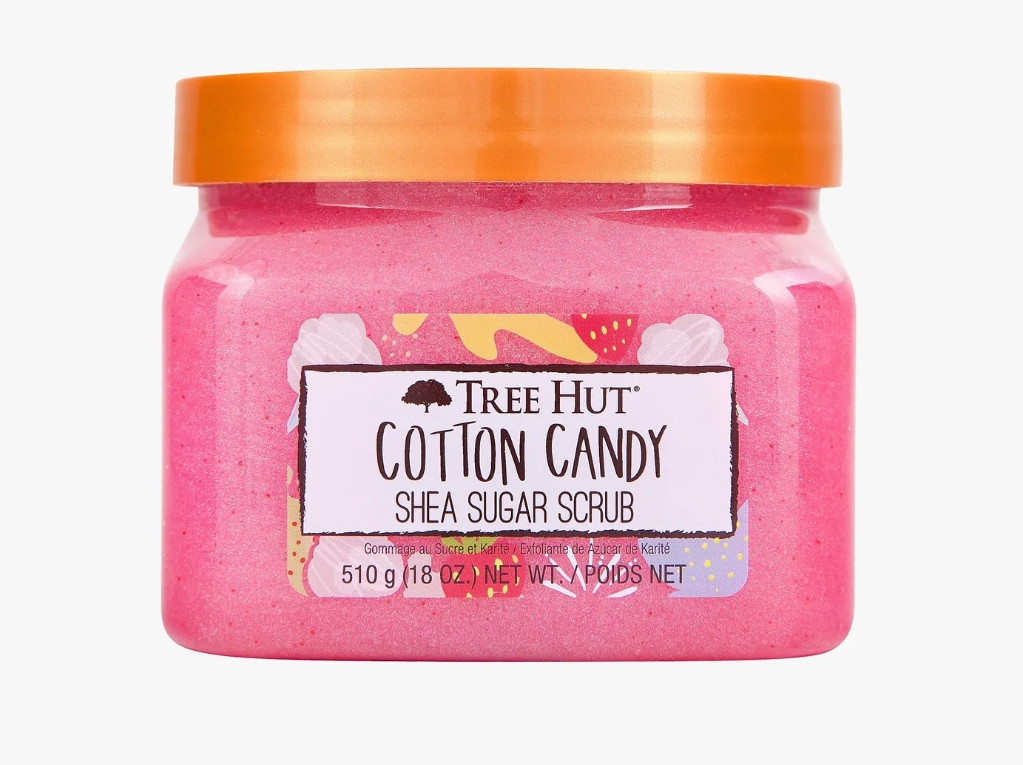 Tree Hut Cotton Candy Sugar Scrub, 510 g - Органічний цукровий скраб для тіла із шимером "Цукрова Вата"