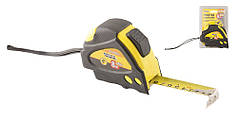 Рулетка MASTERTOOL 8 м 25 мм з магнітами 2 фіксатори покриття TPR 61-8025