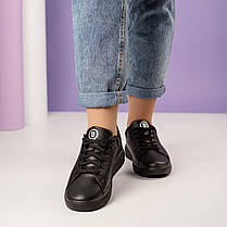 Чорні жіночі кросівки стильні та якісні, фото 3