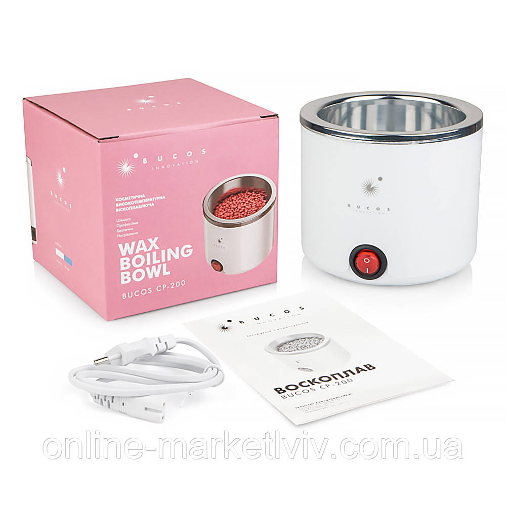 Купить Воскоплав 200 мл, BUCOS CP-200, Белый / Нагреватель для воска ...