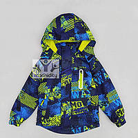 Детская весенняя осенняя куртка демисезонная для мальчика 5 -10 л "Свэн" синяя термо мембрана
