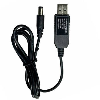 Кабель USB-DC 9В, для підключення роутера до PowerBank USB / Підвищувальний перехідник для Wi-Fi