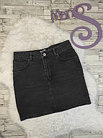 Жіноча спідниця джинсова Asos темно-сіра Розмір М 46