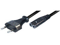 Силовой кабель для блока питания ноутбука EU евро 2pin C7A 0,5mm2 (100% медь) No brand Силовой кабель для