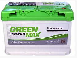 Акумулятор GREEN POWER MAX 78Ah (+/-) (780EN) (д278*ш175*в190)