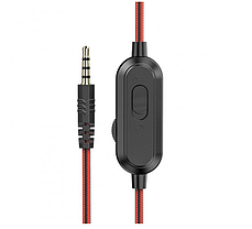 Навушники ігрові з мікрофоном Hoco W103 червоні, фото 2