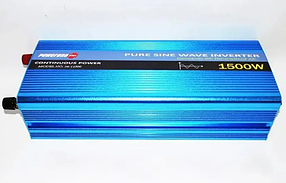 Перетворювач із чистою синусоїдою Power One 1500W 12 V No brand Перетворювач із чистою синусоїдою Power One