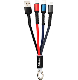 Кабель USB Gelius Pro Splitter 3in1 GP-UC130 Black