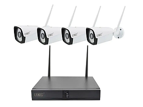 Комплект системи відеоспостереження DVR KIT CAD 8004 / 6673 WiFi 4ch набір на 4 камери