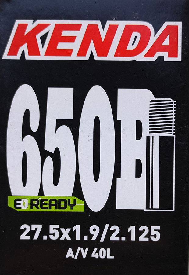 Камера велосипедна Kenda 27,5 x 1,90 / 2,125 (650B) AV вентиль 40 мм, фото 1