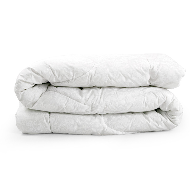 Теплое силиконовое одеяло 200х220 стеганое бязь полиэфирное волокно "Белый вензель" (322.02ГСЛУ) - фото 4 - id-p1760750677