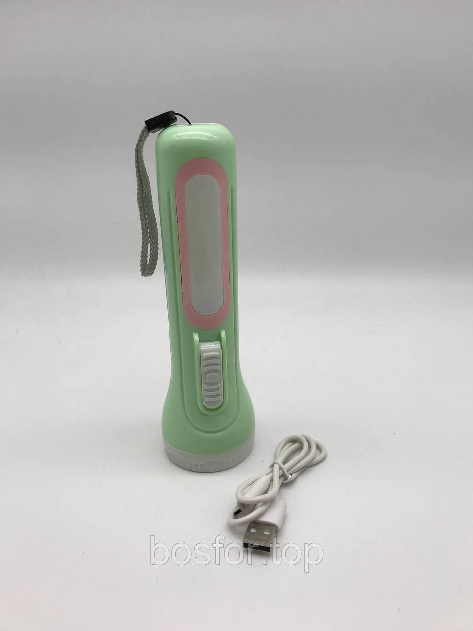 Ліхтар LED ручний з сонячною батареєю HL-007 300 Lm акумуляторний пластиковий 14.7х4.8х3.5 см BF