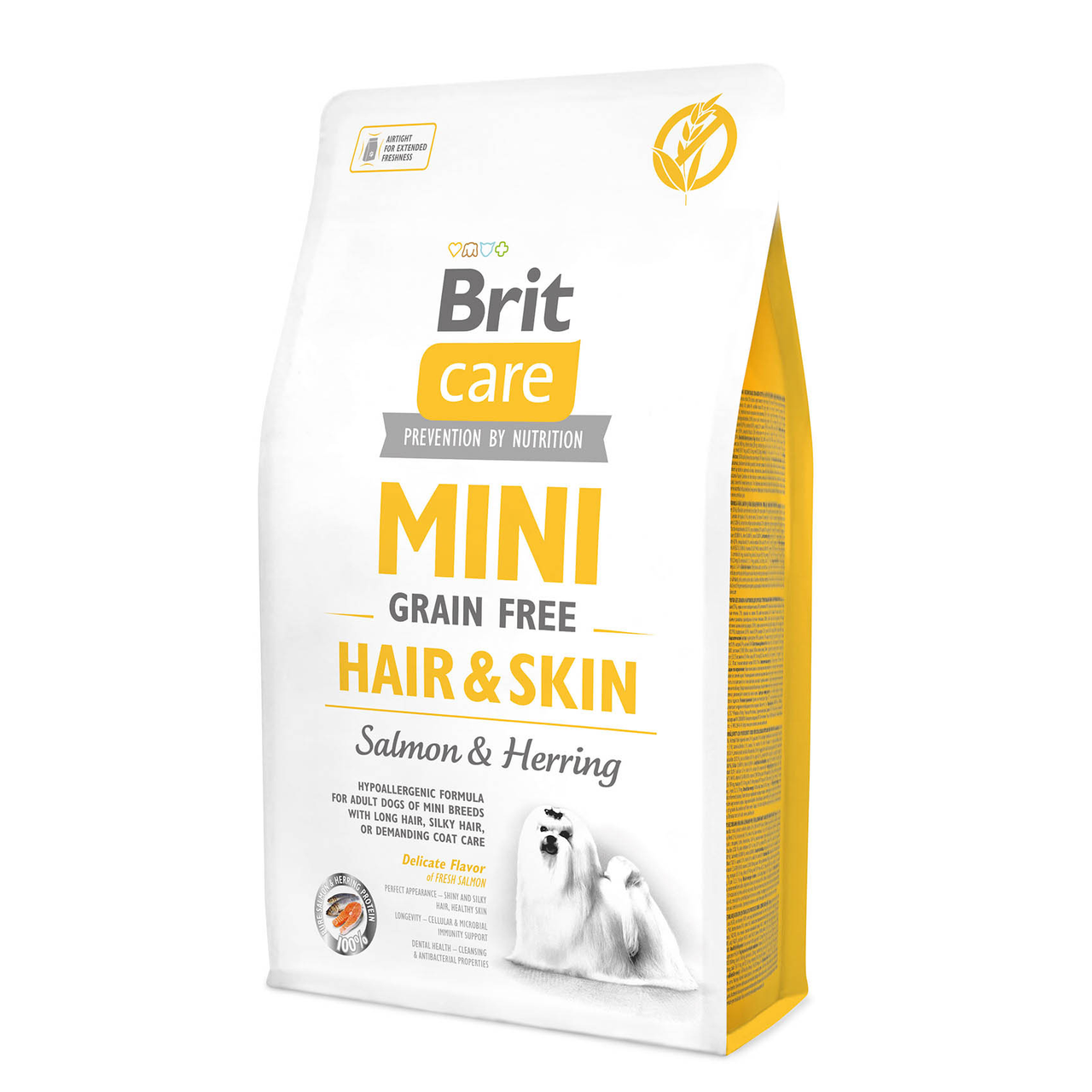 Brit Care Mini Grain Free Hair&Skin для собак з лососем 2 кг