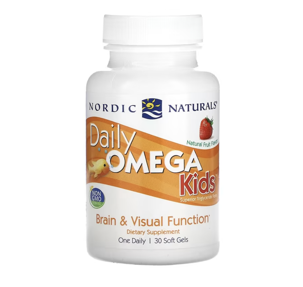 Омега 3 для Детей Daily Omega Kids - 30 Капсул - Nordic Naturals (Рыбий ...