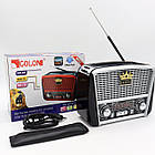 Радіоприймач акумуляторний 3в1, з Bluetooth, ліхтарем, / Фм радіоприймач / Портативний радіоприймач, фото 10