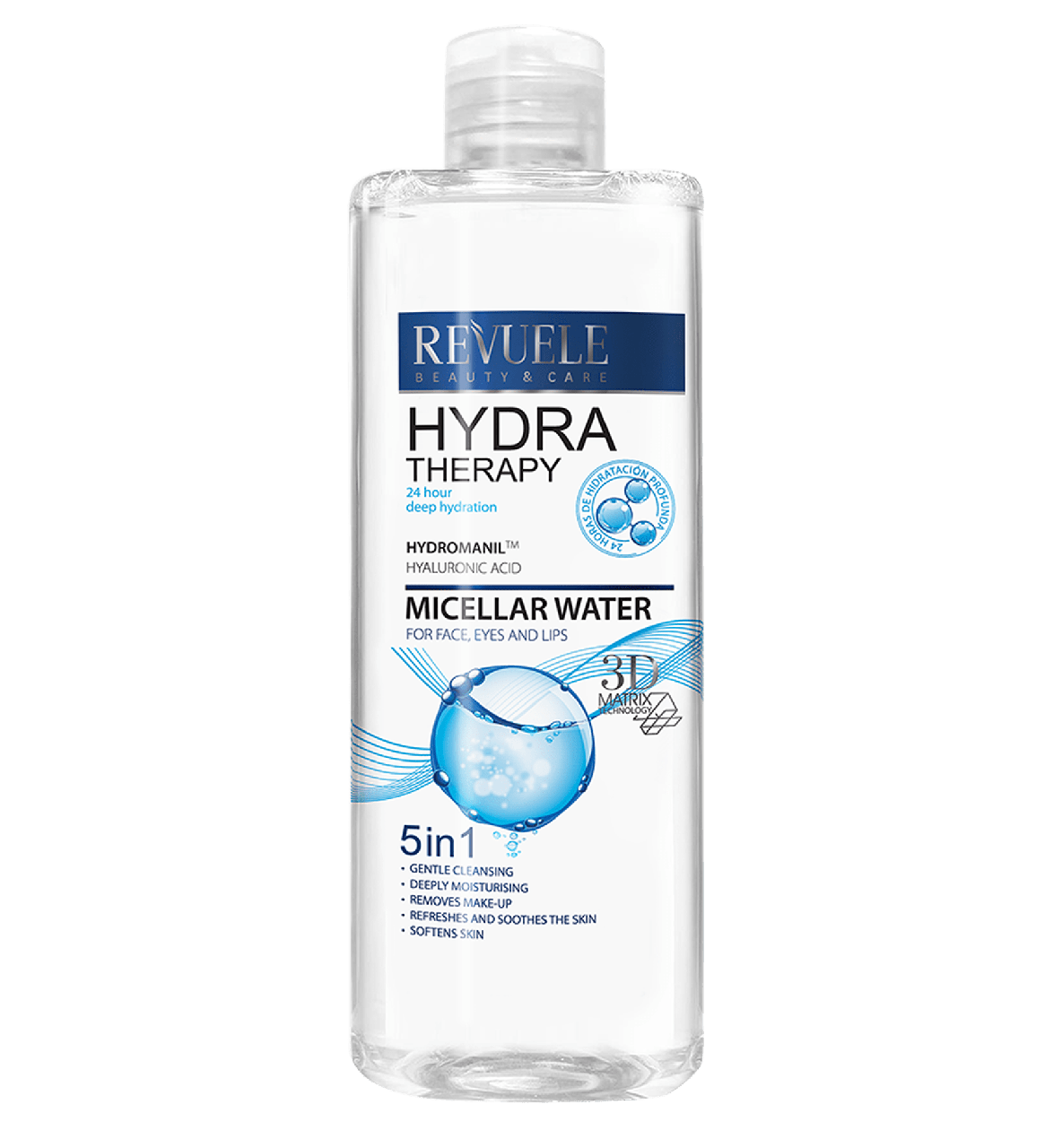 Міцелярна вода з гіалуроновою кислотою Revuele Hydra Therapy 400 мл