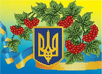 Схема для вышивки бисером Герб Украины Цена указана без бисера