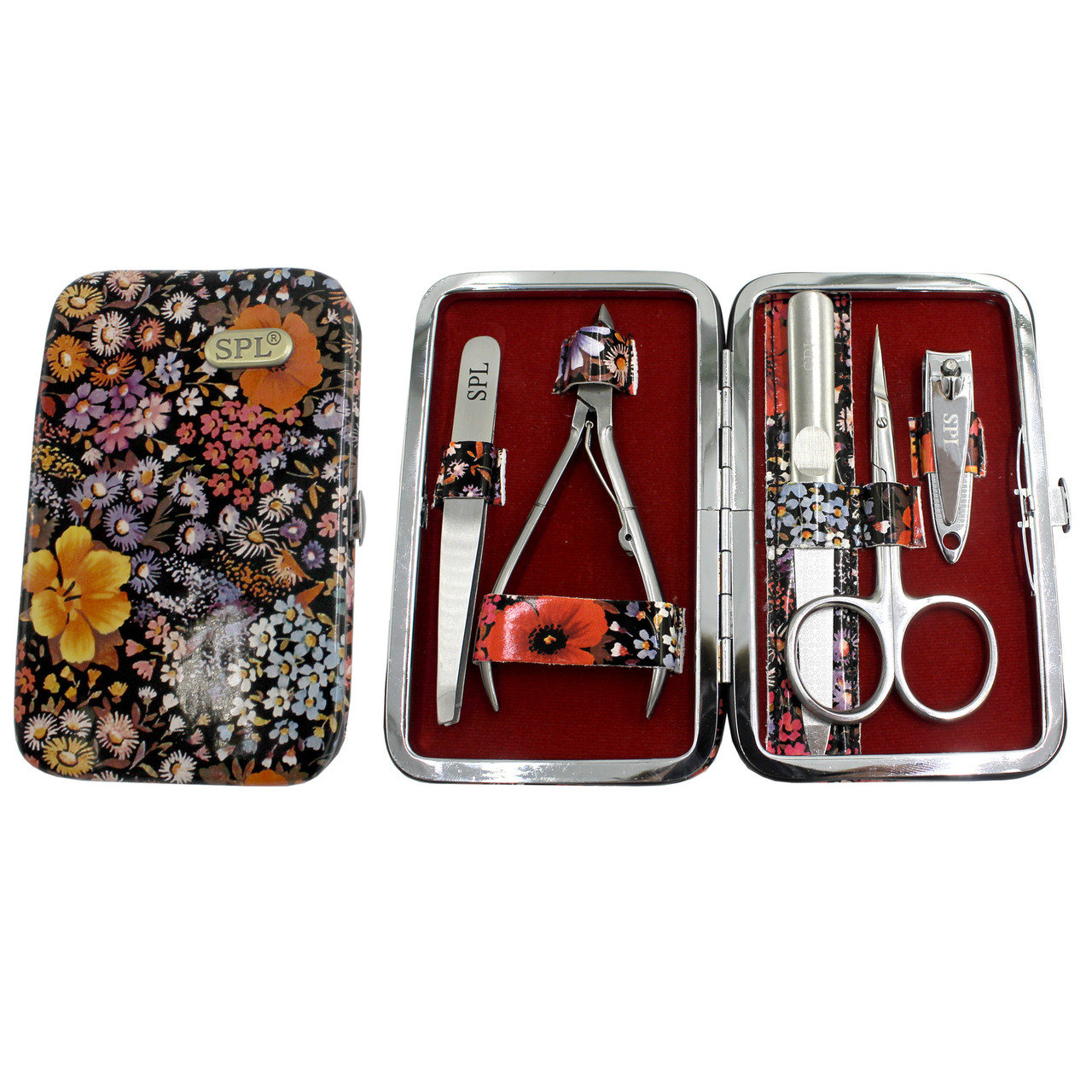 Манікюрний набір 5 предметів SPL 77802AF Квітковий принт, фото 1