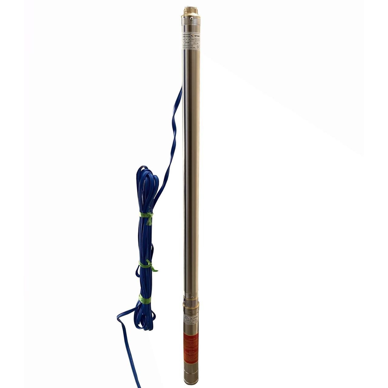 Свердловинний насос з підв, стійка, до піску 2,5″ OPTIMA 2,5SDm1,5/33 0,55 кВт 87м