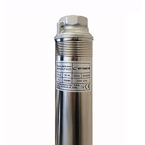 Свердловинний насос з підвищеною стійкістю до піску OPTIMA PM 3SDm2, 5/7 0,25 кВт 35м + 1,5 м кабель, фото 3