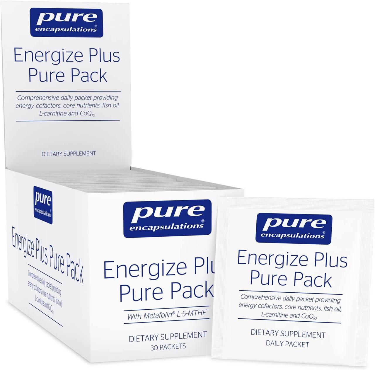 Pure Encapsulations Energize Plus Pure Pack / Енергія Плюс 30 пакетів
