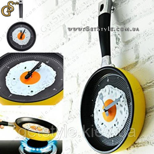 Оригінальний настінний годинник Omelette Time
