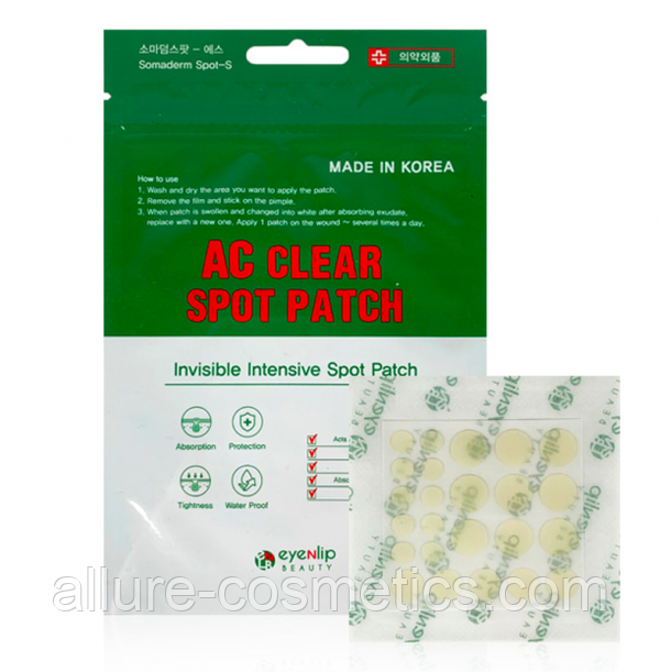 Патчи от прыщей Eyenlip ac clear spot patch 24шт