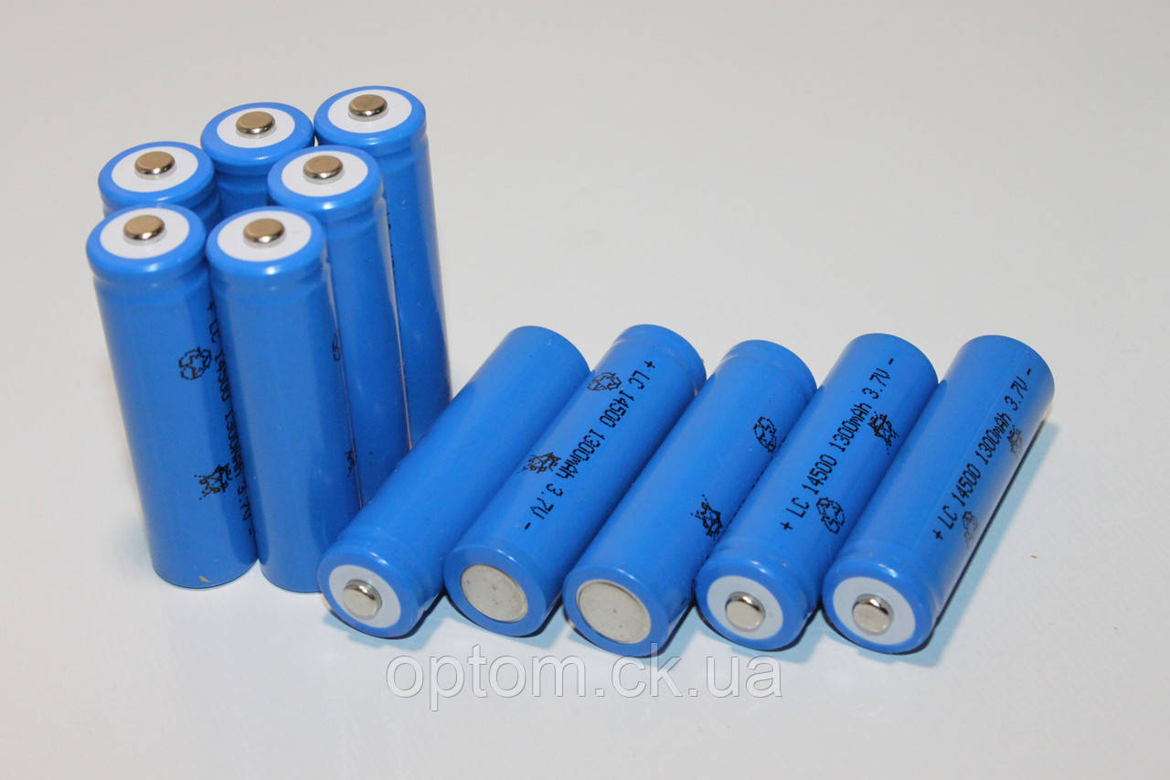 Акумулятор Li-Ion 14500 1300 mAh Blue