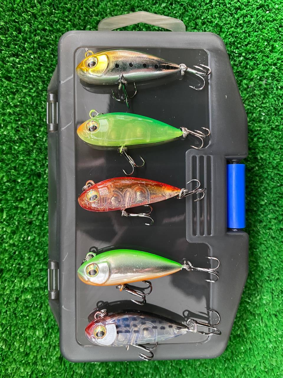 Набір Воблер Ратлін Vibe NADAR Fishing HUSKY 41mm/3.7g 5шт+коробка