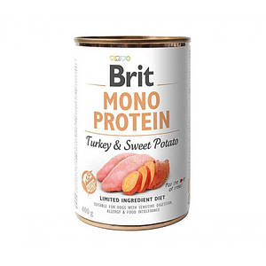 Brit Mono Protein Dog з індичкою і солодким картоплею 400 г