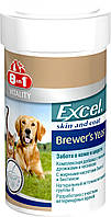 Пивні дріжджі 8in1 Excel «Brewers Yeast» 780 таблеток (для шкіри і вовни)