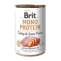 Brit Mono Protein Turkey & Sweet Potato 0.4 кг вологий корм для собак (індичка і батату)