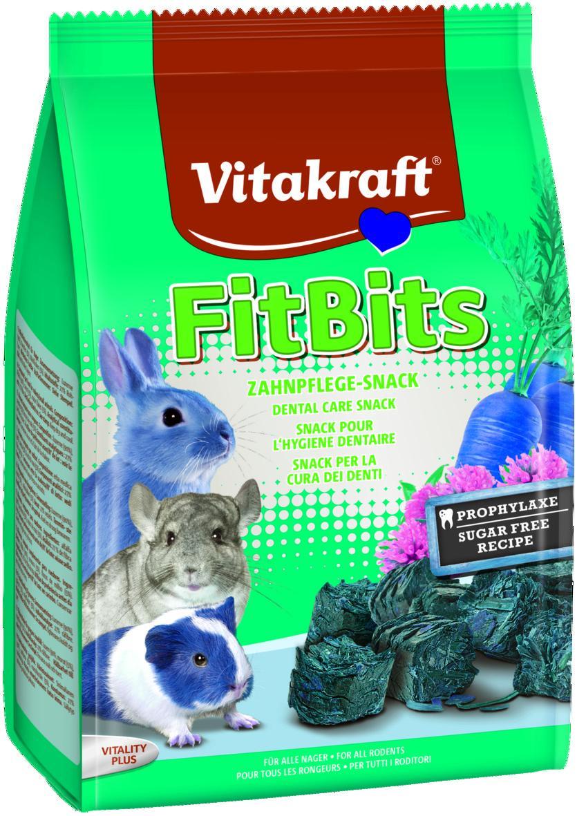 Ласощі для гризунів Vitakraft «Fit Bits» 500 г (овочі і люцерна)