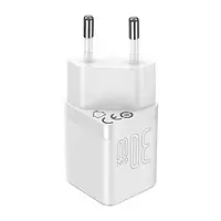 Адаптер питания для телефона Baseus GaN3 Fast Charger 1C White 30W (CCGN010102)