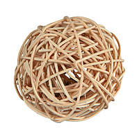 Іграшка для гризунів Trixie М'яч з брязкальцем d = 6 см (натуральні матеріали)