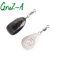 Карповые грузила Камень (35 - 80г) Рыболовные грузила для рыбалки 65г, Темно-зеленый