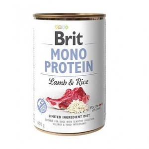 Brit Mono Protein Dog з ягням та рисом 400 г
