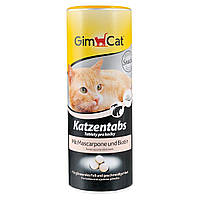 Лакомство для кошек GimCat Katzentabs Mascarpone & Biotion 425 г (для кожи и шерсти)