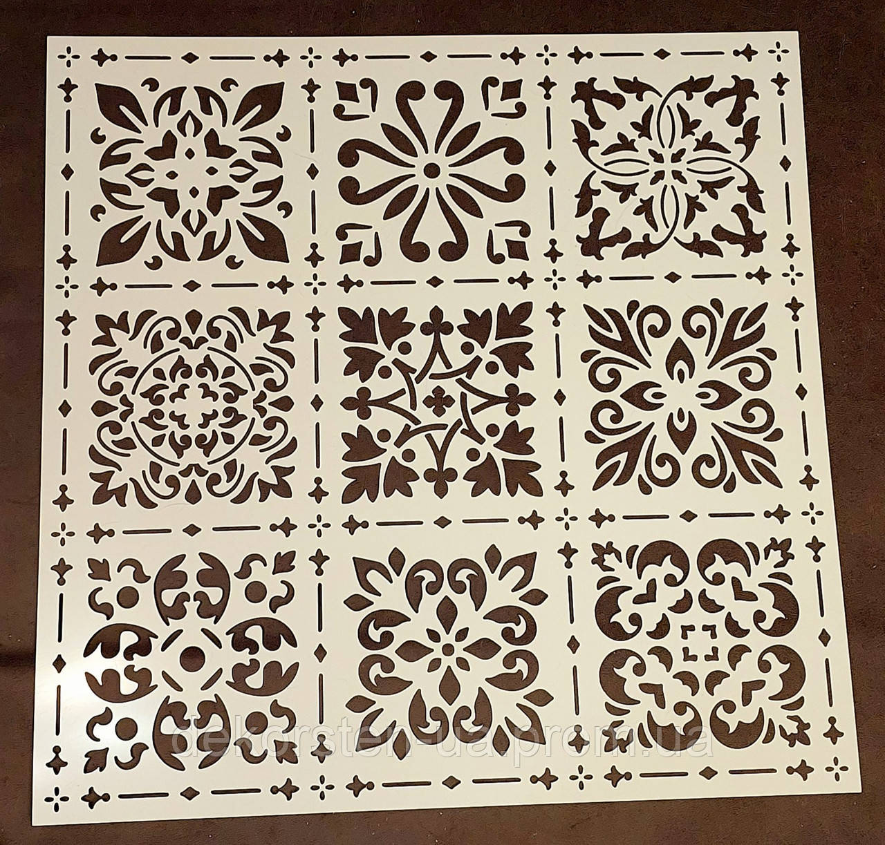 Купить Многоразовый трафарет из пластика узор плитка трафарет под ...