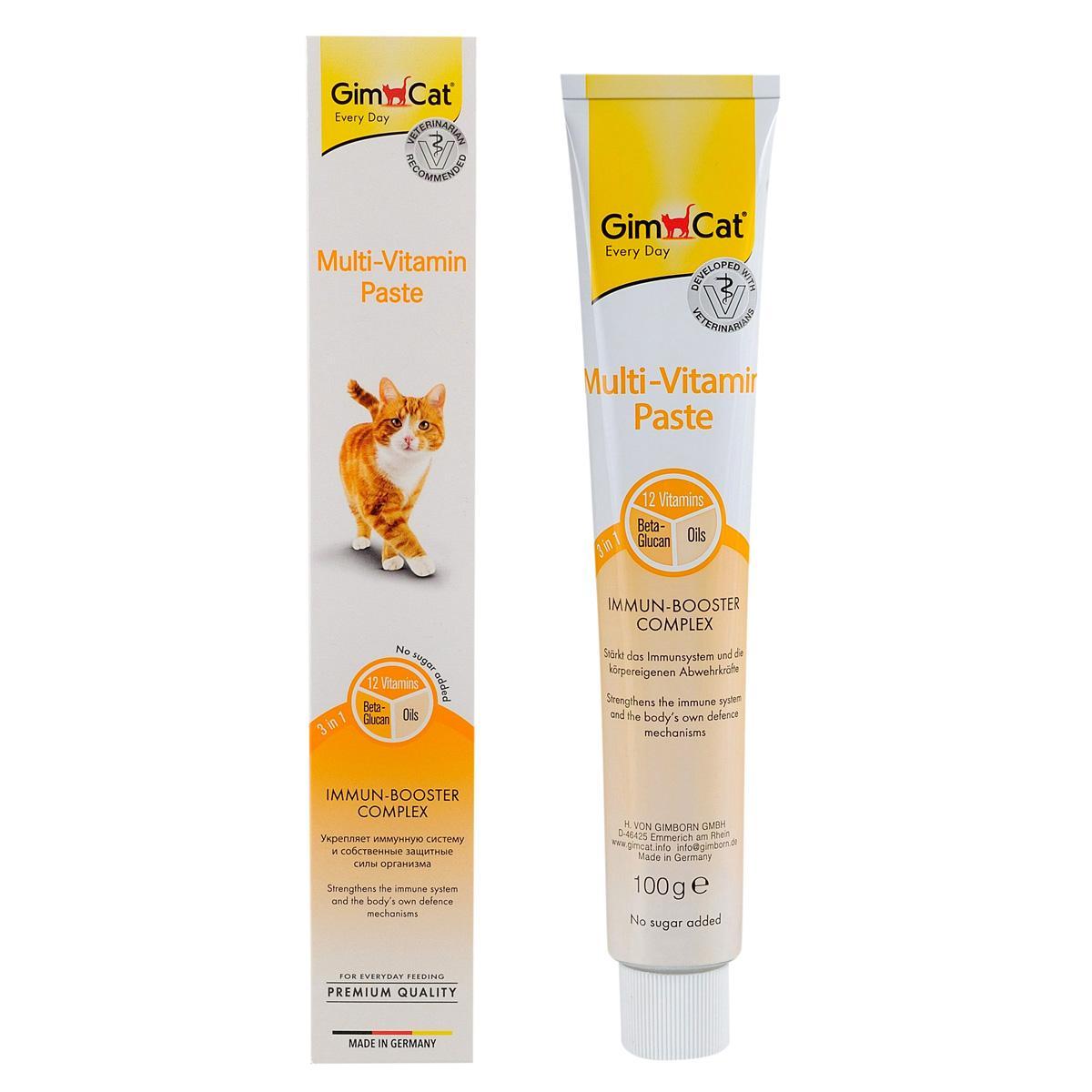 Ласощі для кішок GimCat Multi-Vitamin Paste 100 г (мультивітамін)