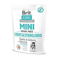 Brit Care GF Mini Light & Sterilised 0.4 кг сухий корм для стерилізованих собак мініатюрних порід