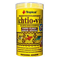 Сухий корм для акваріумних риб Tropical в пластівцях «Ichtio-Vit» 500 мл (для всіх акваріумних риб)