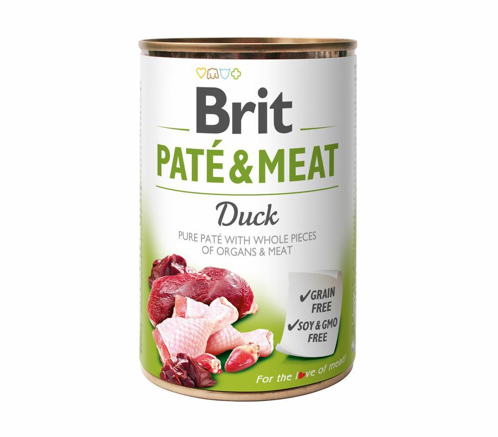 Brit Pate & Meat Duck 0.4 кг вологий корм для собак (курка і качка)