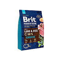 Brit Premium Sensitive Lamb & Rice 3 кг сухой корм для собак с чувствительным пищеварением