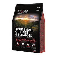 Сухой корм Profine Adult Small с курицей и картофелем для взрослых собак мелких пород Мелкие. Средние