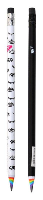 Чернографитный карандаш с ластиком "Black and White" 280549