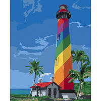 Картина по номерам Маяк Сан-Августин. Флорида 10588-AC 40*50 см 2 кисти.+28 акр.красок 3 ров.с