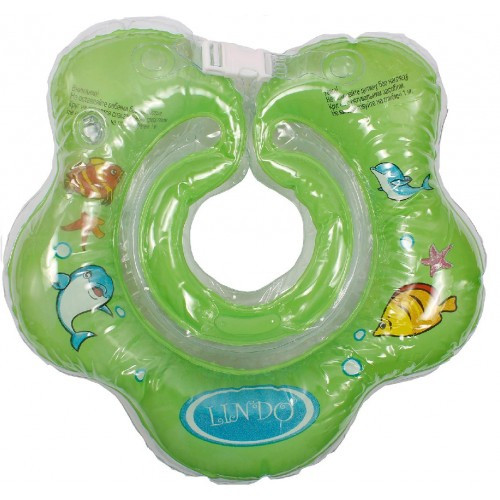 Круг для купання немовлят Квіточок LN-1561 зелений ТМ Ліндо