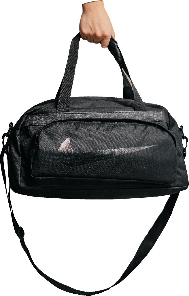 Мужская спортивная сумка Nike 26 л. Дорожная черная спортивная сумка Найк текстиль.( Код: S203B) - фото 1 - id-p1760814707